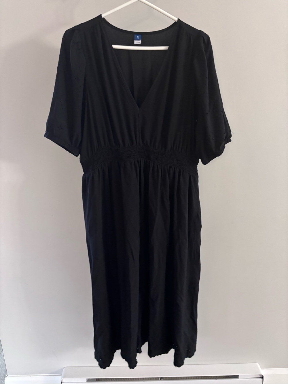 Classic Black Women Dress with V-Neck